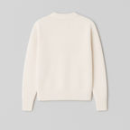Women's Oversized Heart Ace Logo Knit Sweater Casual Everyday Cozy Streetwear Smart Casual Gift – Anely Cream Black Green